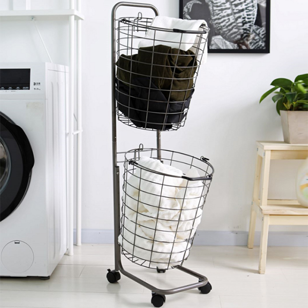 Iron Nordic ins household laundry basket-HLB-05